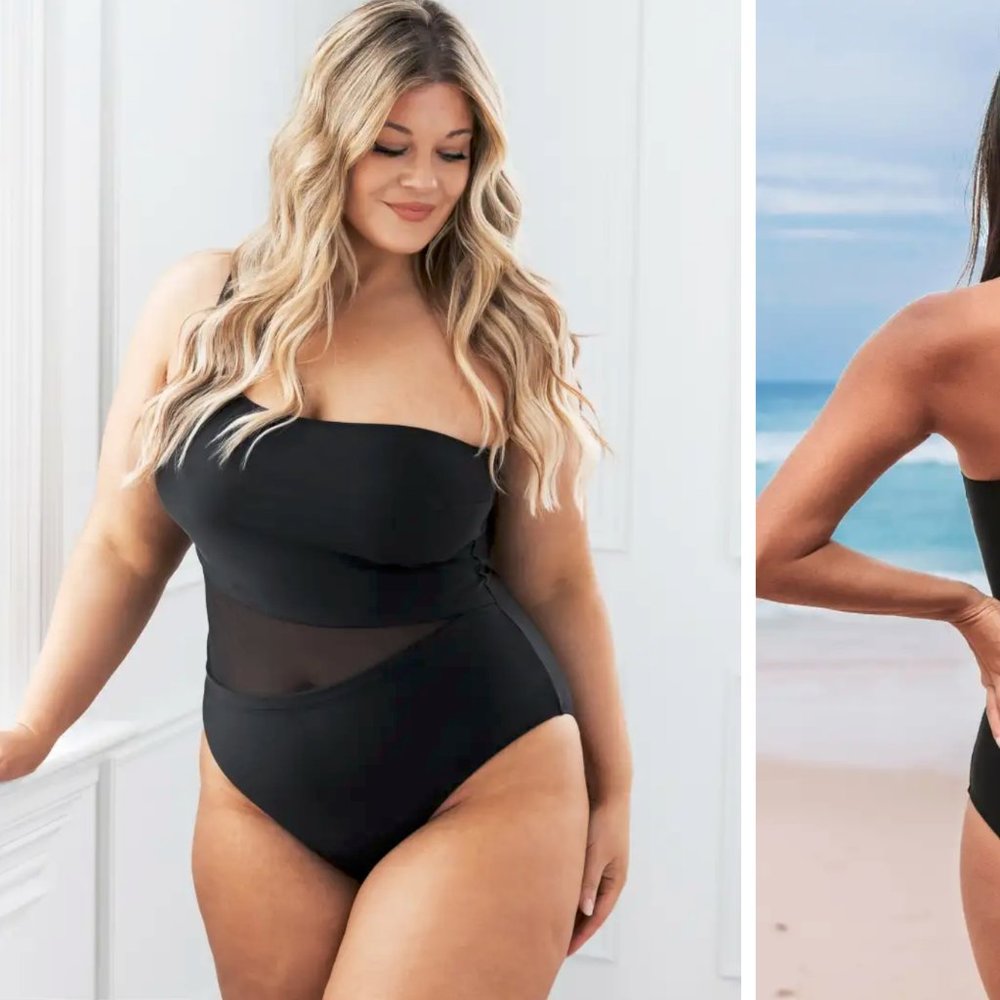 CUPSHE One Shoulder Bathing Suit